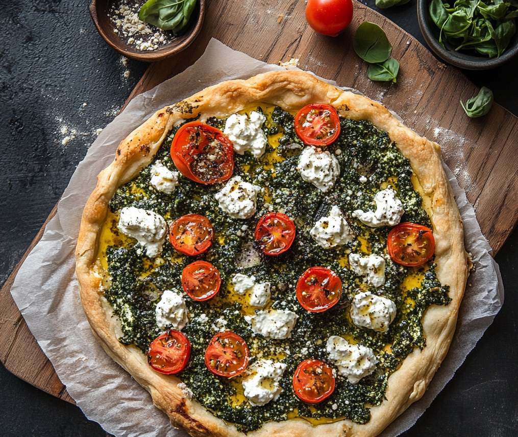 Tarte aux pinards et Ricotta