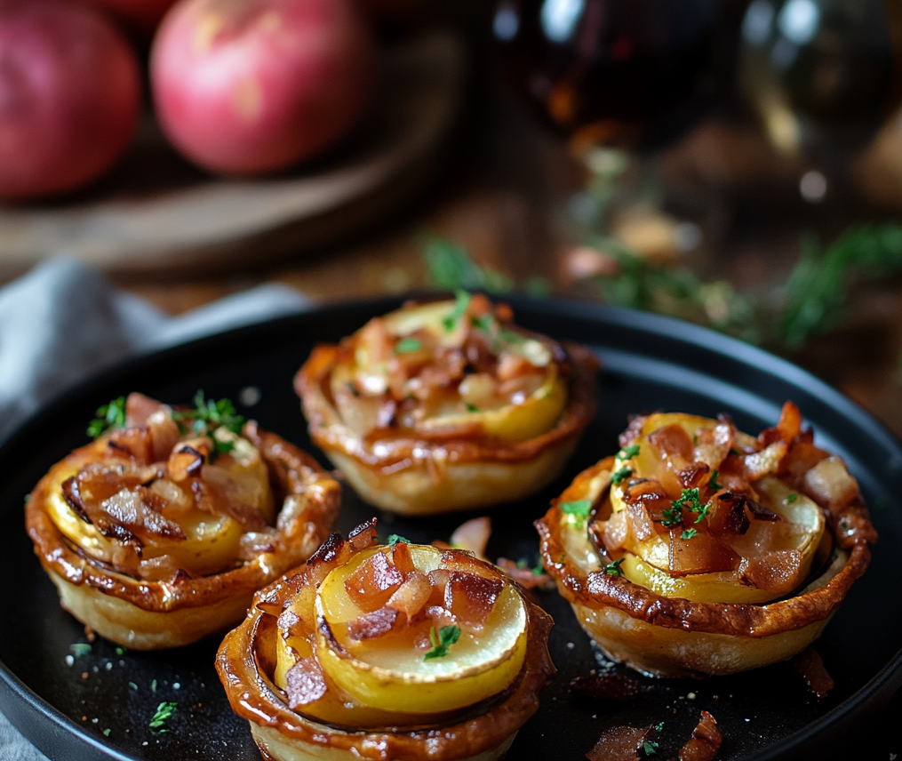 Tartelette aux pommes facon Normande