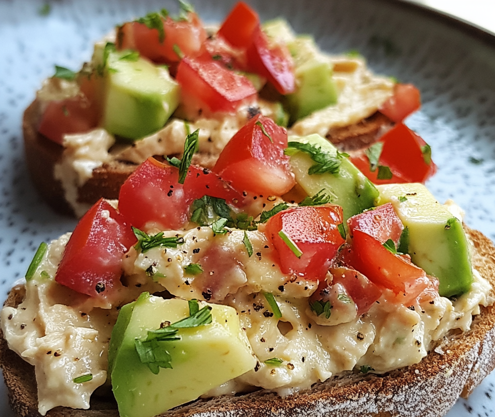 Tartines Avocat et Houmous