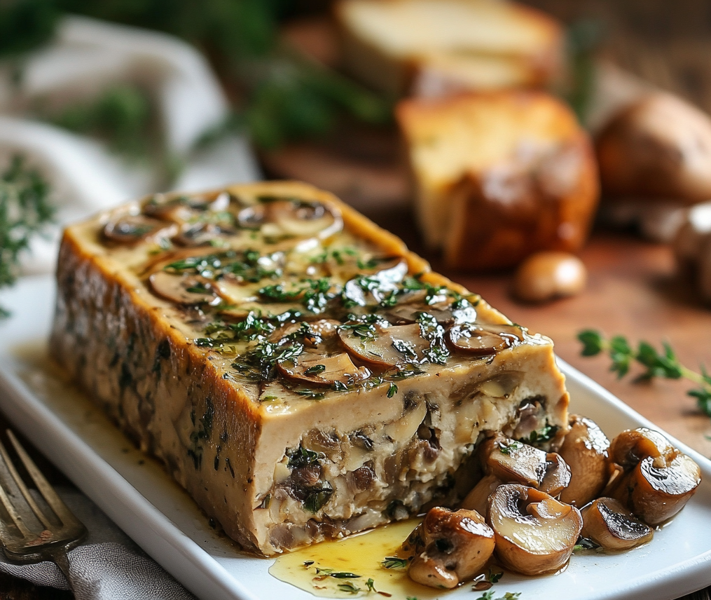 Terrine vgtale de champignons